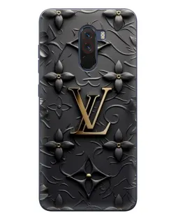 Чехол для Xiaomi POCO F1 с картинкой «Кожаная текстура LV»
