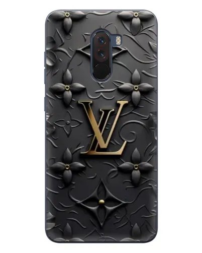 Чехол для Xiaomi POCO F1 с картинкой «Кожаная текстура LV»
