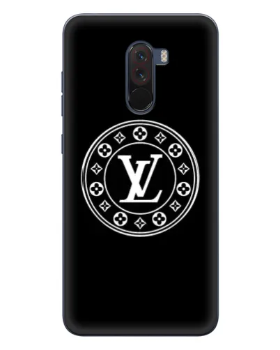 Чехол для Xiaomi POCO F1 с картинкой «LV — печать стиля»