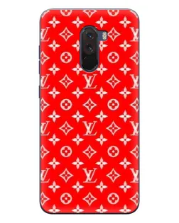 Чехол для Xiaomi POCO F1 с картинкой «Яркий паттерн LV»