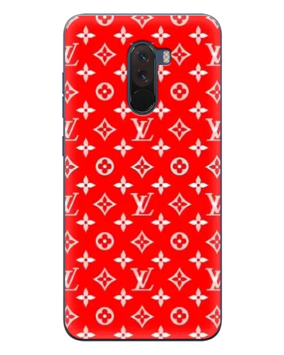Чехол для Xiaomi POCO F1 с картинкой «Яркий паттерн LV»