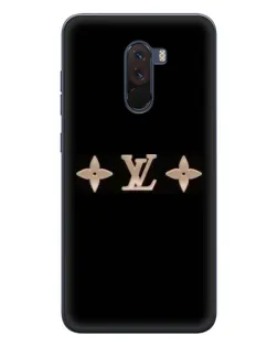 Чехол для Xiaomi POCO F1 с картинкой «Louis Vuitton — минимализм»