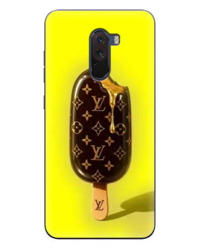 Чехол для Xiaomi POCO F1 с картинкой «Мороженое от LV»