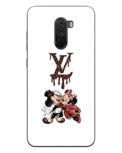 Чехол для Xiaomi POCO F1 с картинкой «LV и Микки Маус»