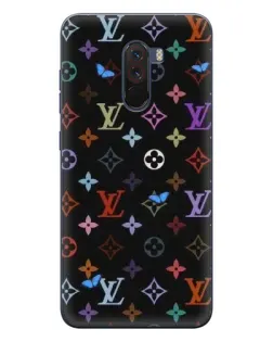 Чехол для Xiaomi POCO F1 с картинкой «Цветная монограмма LV»