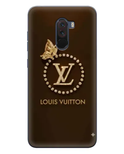 Чехол для Xiaomi POCO F1 с картинкой «LV — золотая печать»