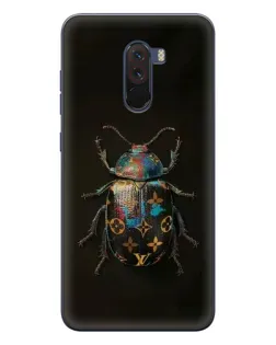 Чехол для Xiaomi POCO F1 с картинкой «LV — мраморный принт»