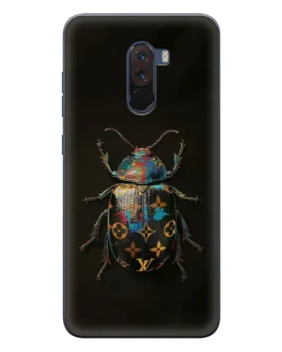 Чехол для Xiaomi POCO F1 с картинкой «LV — мраморный принт»