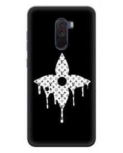 Чехол для Xiaomi POCO F1 с картинкой «Цветочная монограмма»