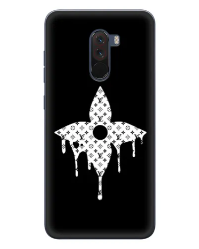 Чехол для Xiaomi POCO F1 с картинкой «Цветочная монограмма»