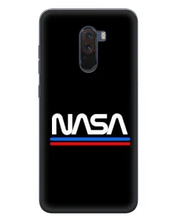 Чехол для Xiaomi POCO F1 с картинкой «NASA — классика Red Blue» Чехол для Xiaomi POCO F1 с картинкой «NASA — классика Red Blue»