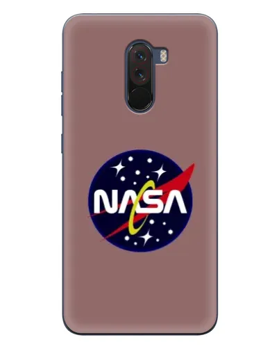 Чехол для Xiaomi POCO F1 с картинкой «NASA — ретро космос»
