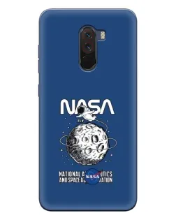 Чехол для Xiaomi POCO F1 с картинкой «NASA — лунная миссия»