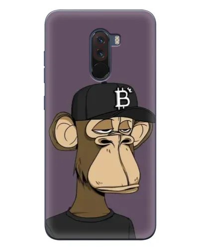Чехол для Xiaomi POCO F1 с картинкой «Bored Ape в кепке»
