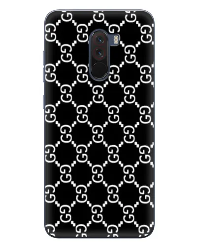 Чехол для Xiaomi POCO F1 с картинкой «Gucci — сетчатый паттерн»