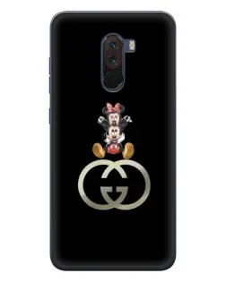 Чехол для Xiaomi POCO F1 с картинкой «Минни Маус на лого»