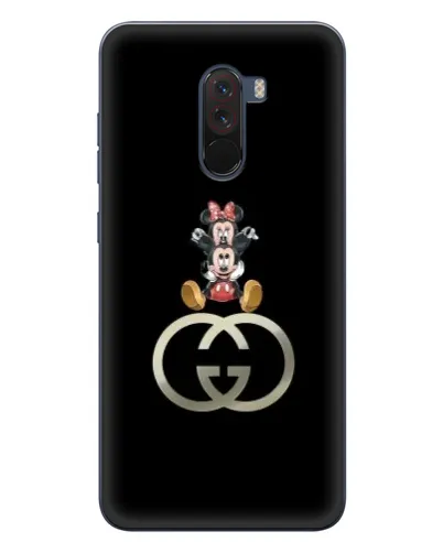 Чехол для Xiaomi POCO F1 с картинкой «Минни Маус на лого»