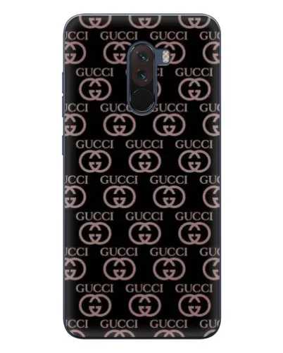 Чехол для Xiaomi POCO F1 с картинкой «Классическая монограмма Gucci»