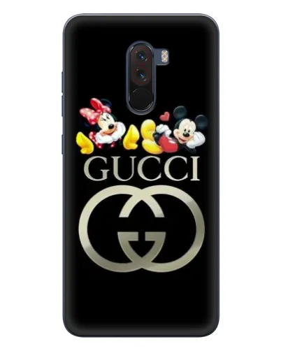 Чехол для Xiaomi POCO F1 с картинкой «Gucci — герои Disney»