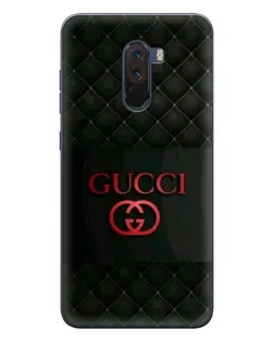 Чехол для Xiaomi POCO F1 с картинкой «Gucci — стеганый черный»