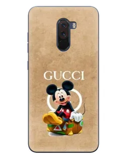 Чехол для Xiaomi POCO F1 с картинкой «Микки Маус Gucci — крафт»