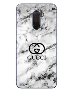 Чехол для Xiaomi POCO F1 с картинкой «Gucci — мраморный шик»