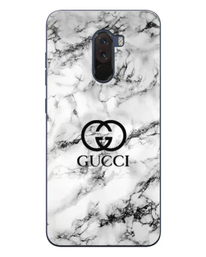 Чехол для Xiaomi POCO F1 с картинкой «Gucci — мраморный шик»
