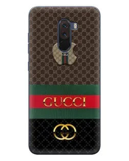 Чехол для Xiaomi POCO F1 с картинкой «Gucci — брендированный десерт»