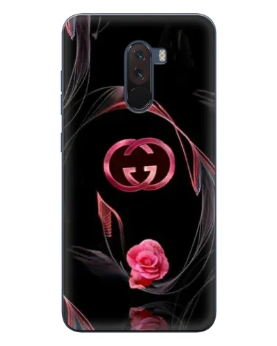 Чехол для Xiaomi POCO F1 с картинкой «Gucci — неоновая роза»