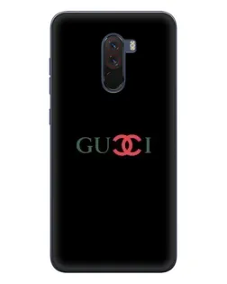 Чехол для Xiaomi POCO F1 с картинкой «Gucci — красный градиент»