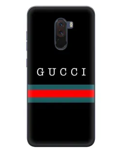 Чехол для Xiaomi POCO F1 с картинкой «Gucci — красный пояс»