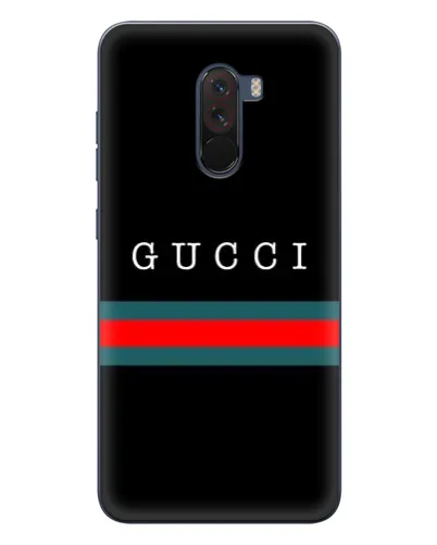 Чехол для Xiaomi POCO F1 с картинкой «Gucci — красный пояс»