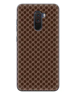 Чохол для Xiaomi POCO F1 з картинкою «Gucci — шоколадна сітка» Чохол для Xiaomi POCO F1 з картинкою «Gucci — шоколадна сітка»