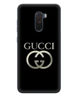 Чохол для Xiaomi POCO F1 з картинкою «Gucci — золото на чорному» Чохол для Xiaomi POCO F1 з картинкою «Gucci — золото на чорному»