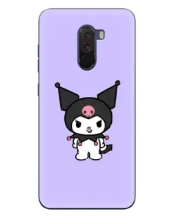 Чехол для Xiaomi POCO F1 с картинкой «Kuromi — нежный фиолетовый»