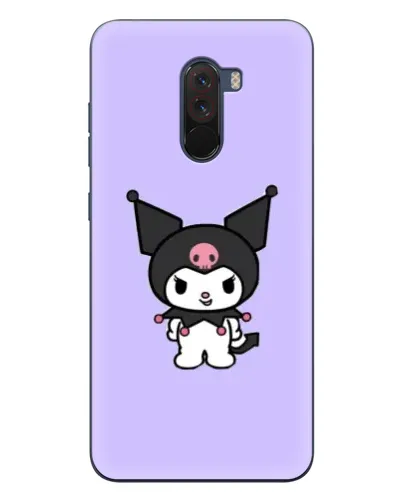 Чехол для Xiaomi POCO F1 с картинкой «Kuromi — нежный фиолетовый»