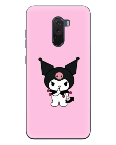 Чехол для Xiaomi POCO F1 с картинкой «Kuromi — розовая нежность»