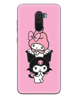 Чехол для Xiaomi POCO F1 с картинкой «My Melody и Kuromi»