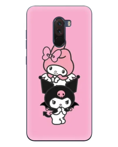 Чехол для Xiaomi POCO F1 с картинкой «My Melody и Kuromi»