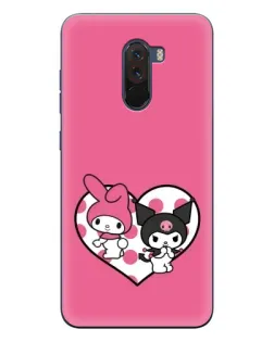Чехол для Xiaomi POCO F1 с картинкой «Kuromi и My Melody»