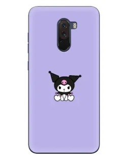 Чехол для Xiaomi POCO F1 с картинкой «Kuromi — фиолетовый минимализм»