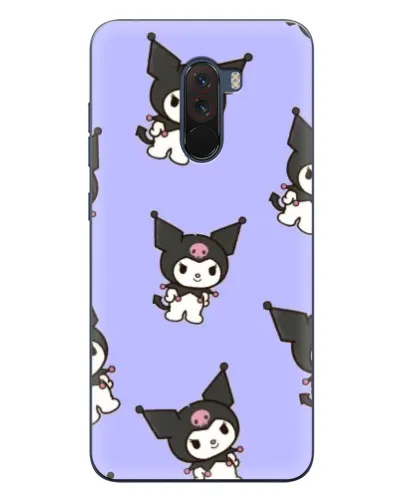 Чехол для Xiaomi POCO F1 с картинкой «Паттерн с Kuromi»