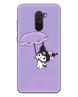 Чехол для Xiaomi POCO F1 с картинкой «Kuromi с зонтиком»