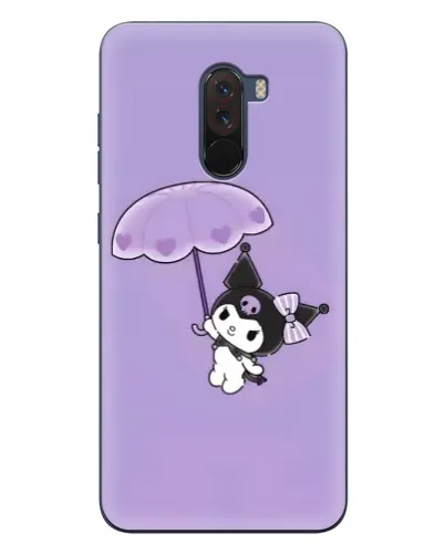 Чехол для Xiaomi POCO F1 с картинкой «Kuromi с зонтиком»