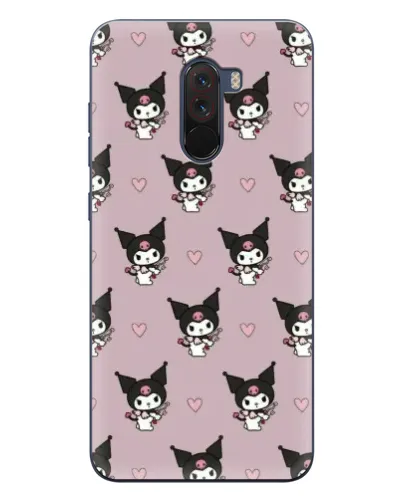 Чехол для Xiaomi POCO F1 с картинкой «Kuromi — ночной сон»