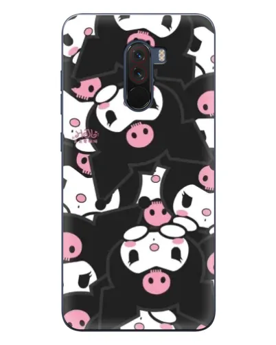 Чехол для Xiaomi POCO F1 с картинкой «Паттерн голов Куроми»