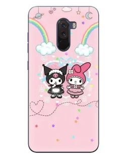 Чехол для Xiaomi POCO F1 с картинкой «My Melody и Kuromi»