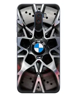 Чехол для Xiaomi POCO F1 с картинкой «BMW — деталь диска»
