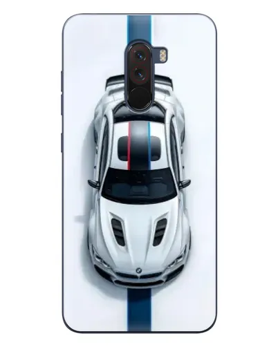 Чехол для Xiaomi POCO F1 с картинкой «Вид сверху — BMW M»