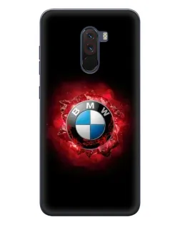 Чехол для Xiaomi POCO F1 с картинкой «Логотип BMW — вспышка»